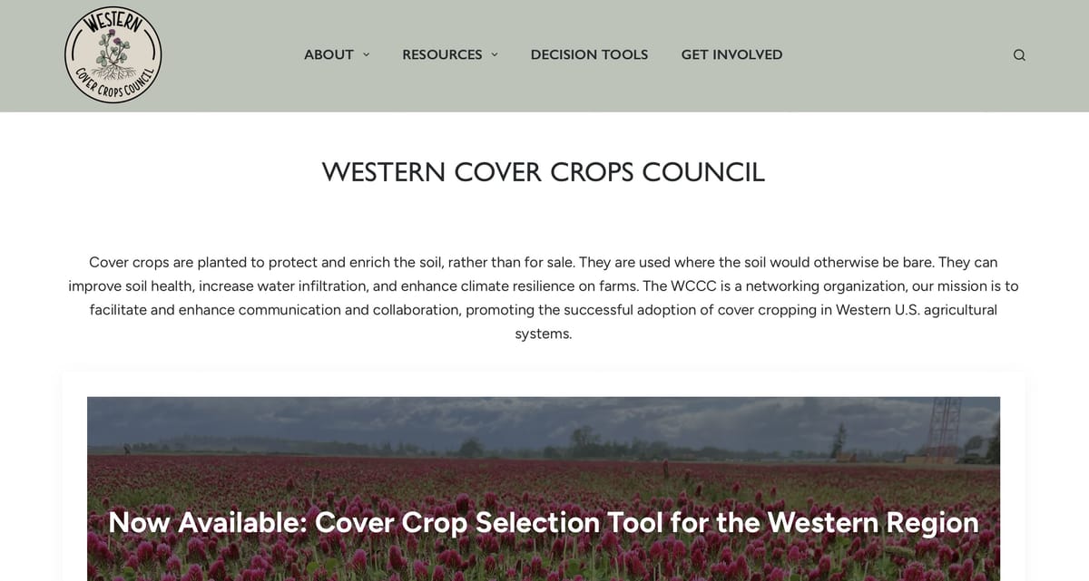 New tool available helps farmers select cover crops that meets their goals